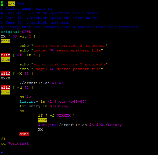 Solved The shell script “srch.sh” must accept exactly two | Chegg.com