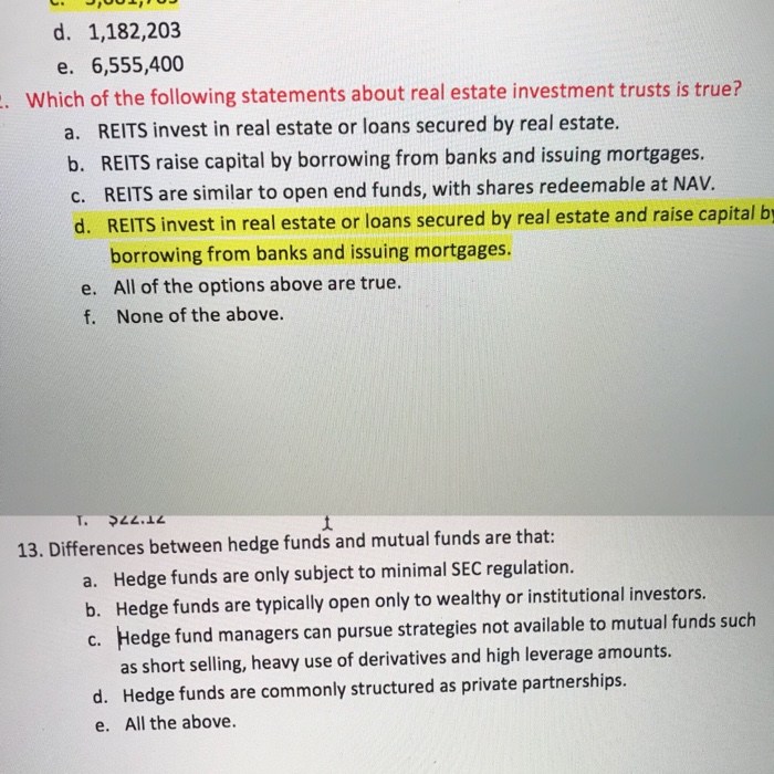 Reits Can Invest In All Of The Following Except: - SaulkruwNewton