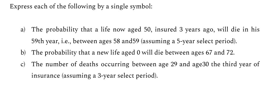 Solved Express each of the following by a single symbol:a) | Chegg.com