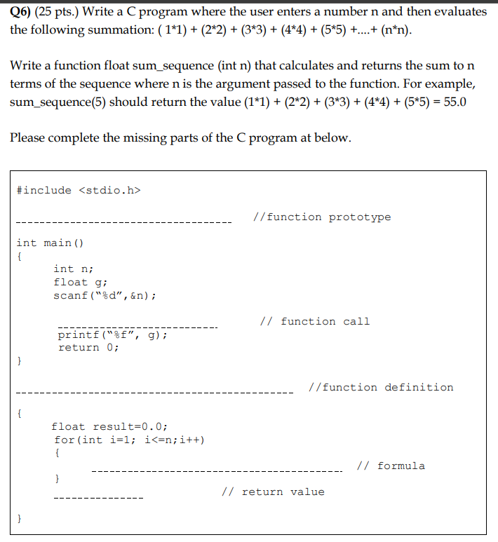 Solved Q6) (25 pts.) Write a C program where the user enters | Chegg.com