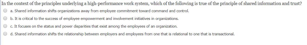 Solved Which of the following is a fundamental principle | Chegg.com