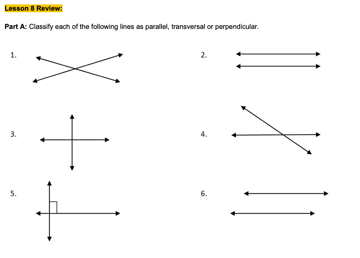 Solved Lesson 8 Review: Part A: Classify each of the | Chegg.com