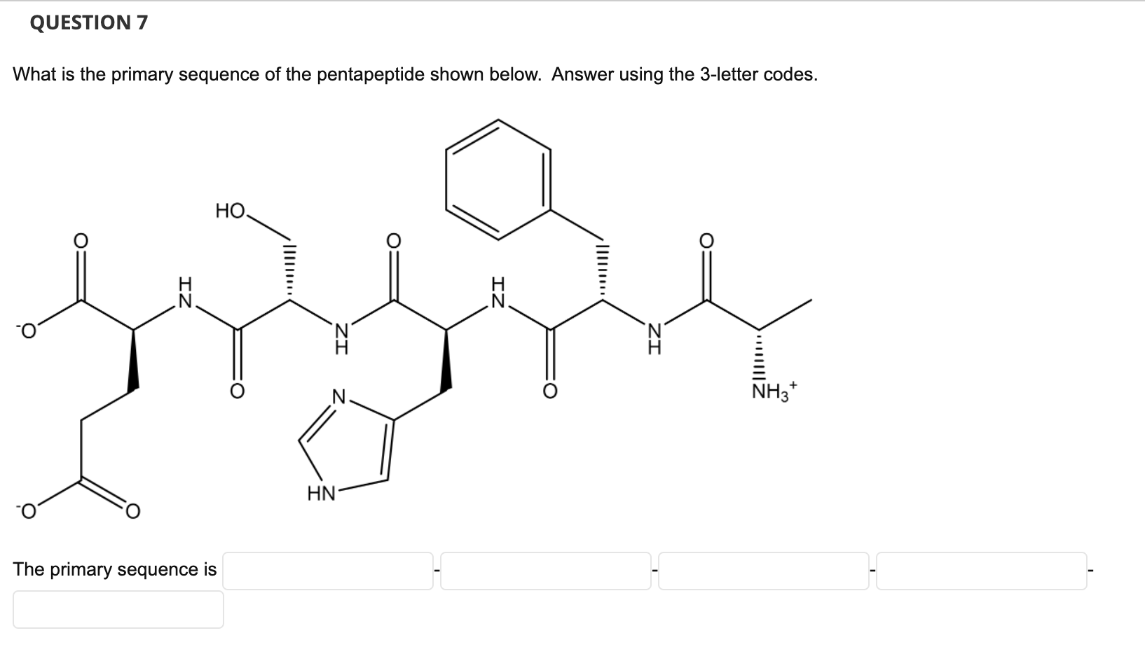 Solved question 7 what is the primary sequence of the chegg