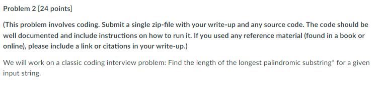 Solved Problem 2 [24 points] (This problem involves coding. | Chegg.com