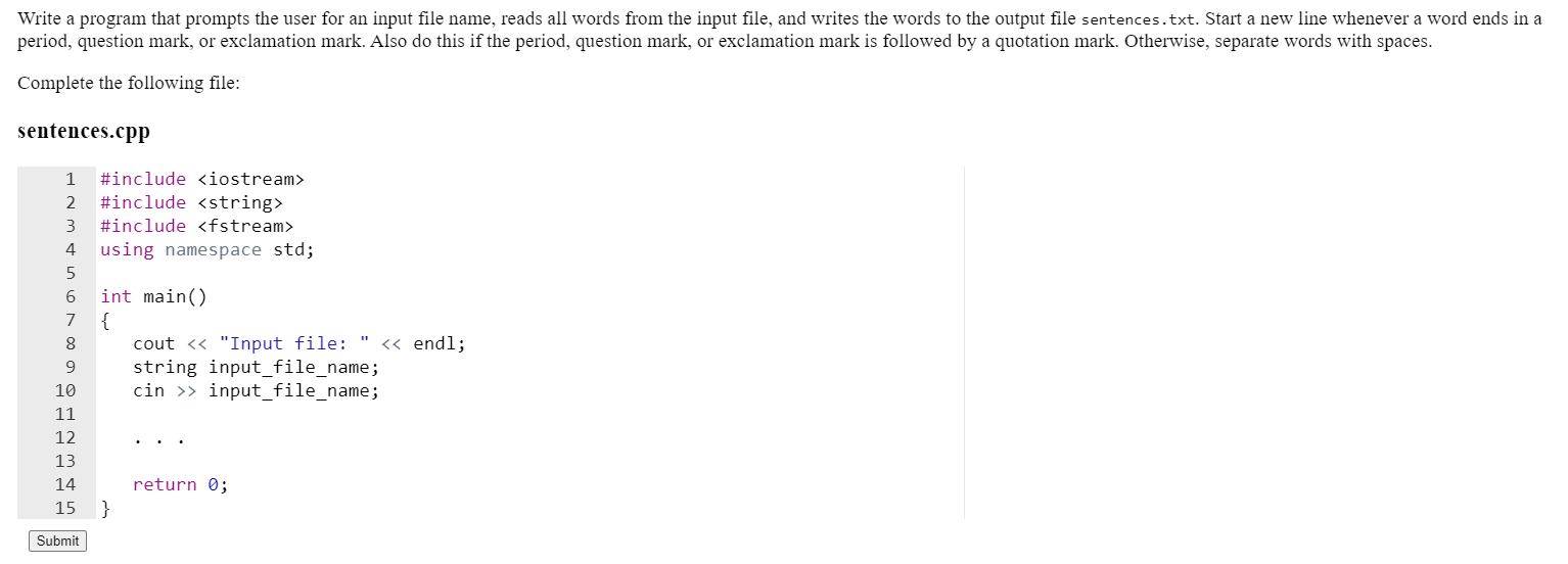 Solved Modify this program so that it writes the values in | Chegg.com