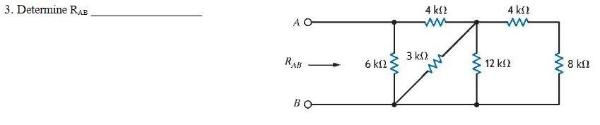 Solved 3. Determine RAB 4 kΣ w 4 k2 w AO Ο RAB 3 k4) 6 kg 12 | Chegg.com