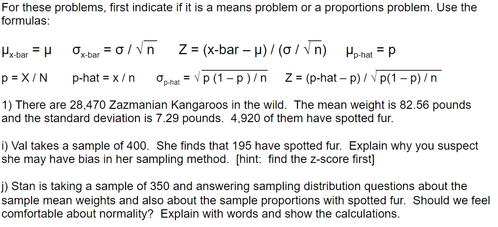 Solved For These Problems First Indicate If It Is A Mean Chegg Com