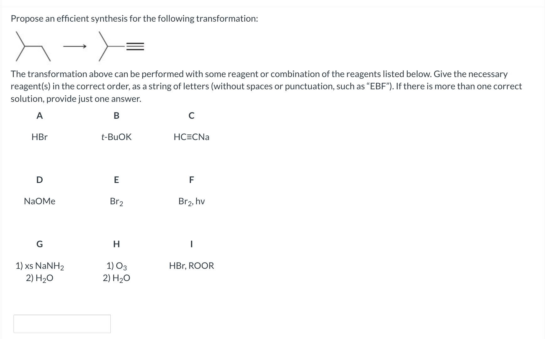 Solved Propose an efficient synthesis for the following | Chegg.com