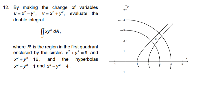 Solved 12. By making the change of variables | Chegg.com