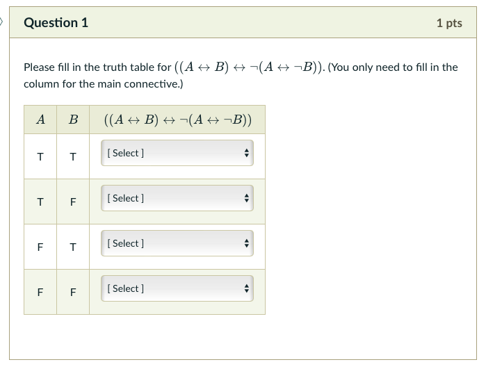 Solved Question 1Please fill in the truth table for | Chegg.com