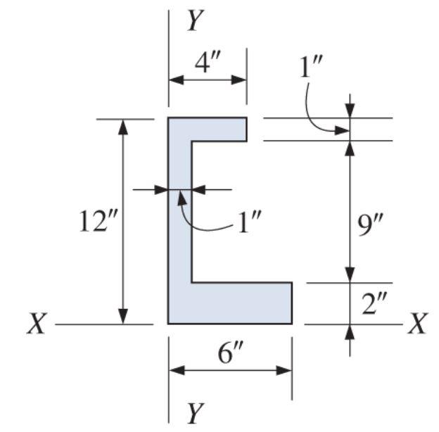 Solved 7.14 Locate the X-X and Y-Y centroidal axes for the | Chegg.com