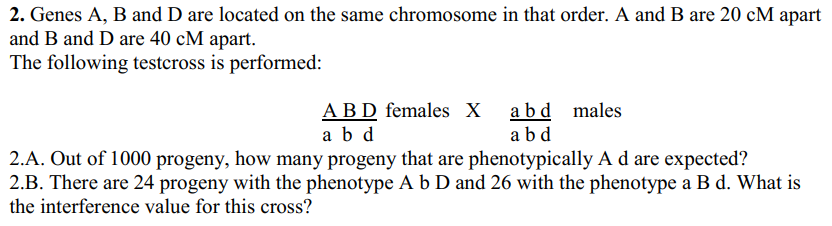 Solved 1. The Genes B, Q And R Are Located On A Chromosome | Chegg.com