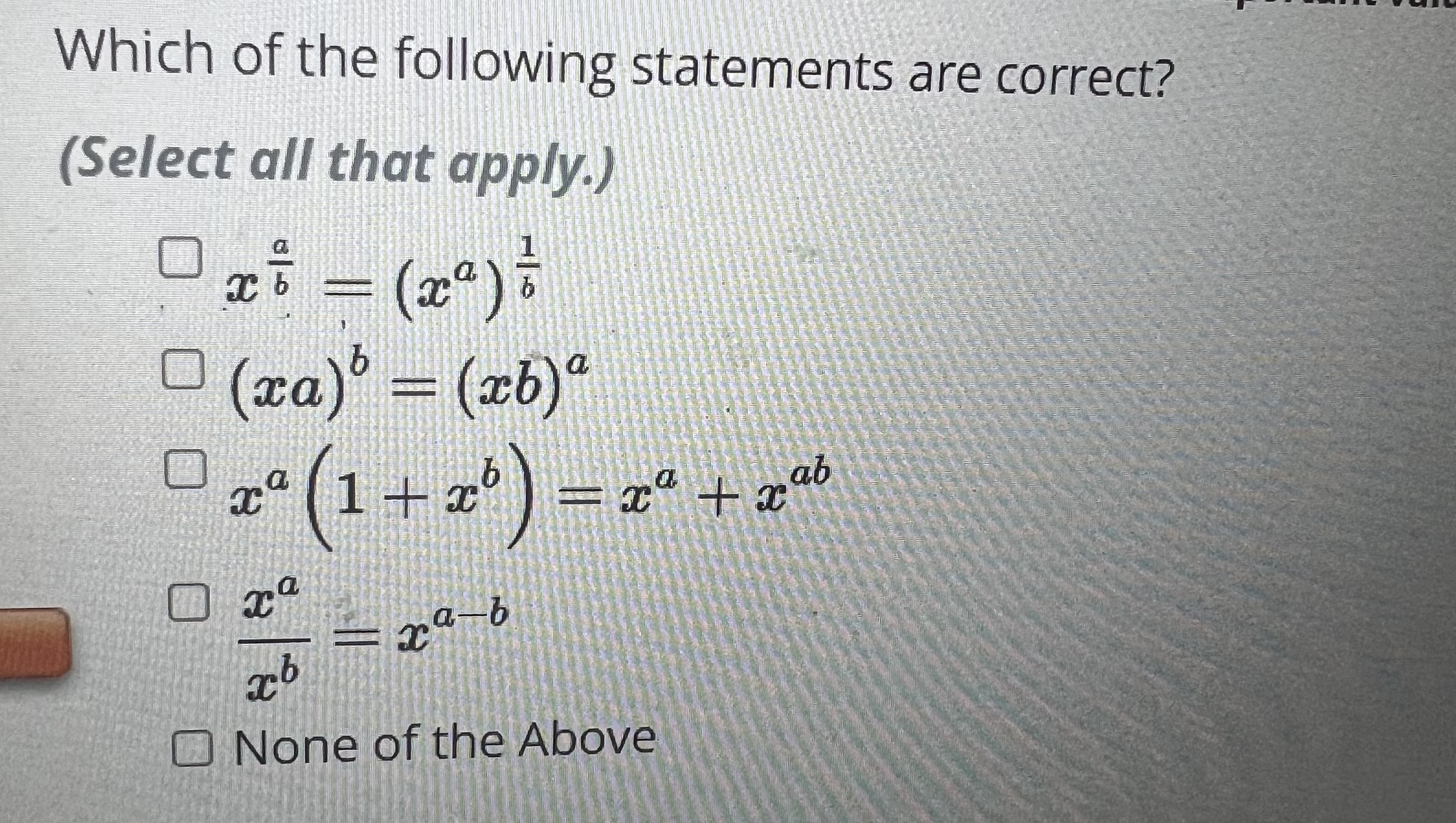 Solved Which of the following statements are correct? | Chegg.com