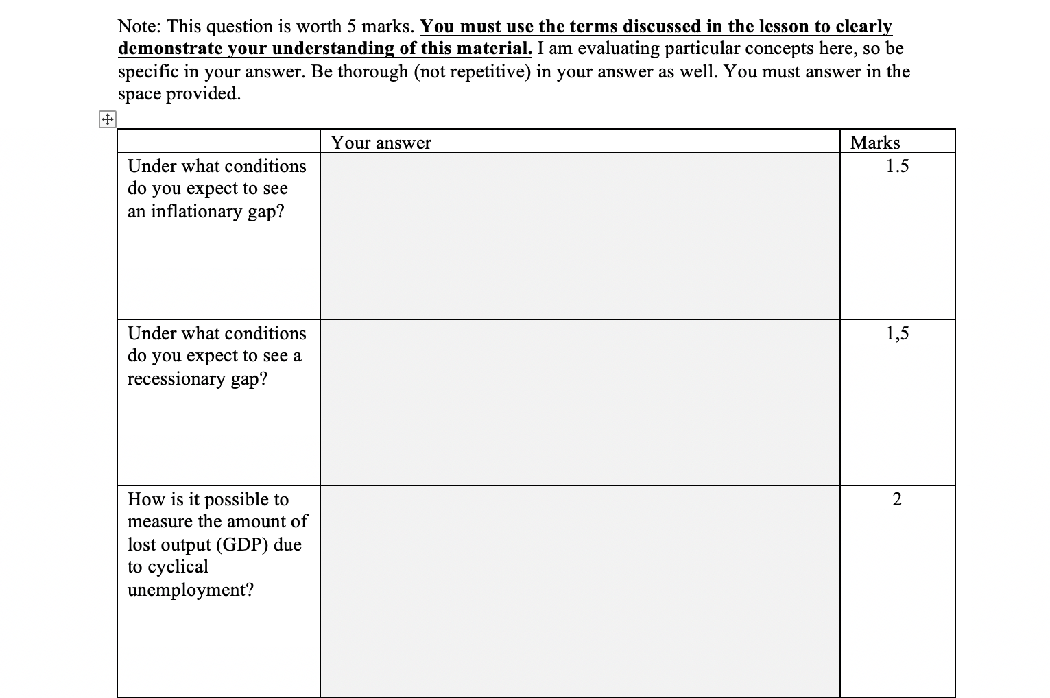 Solved Note: This question is worth 5 marks. You must use | Chegg.com