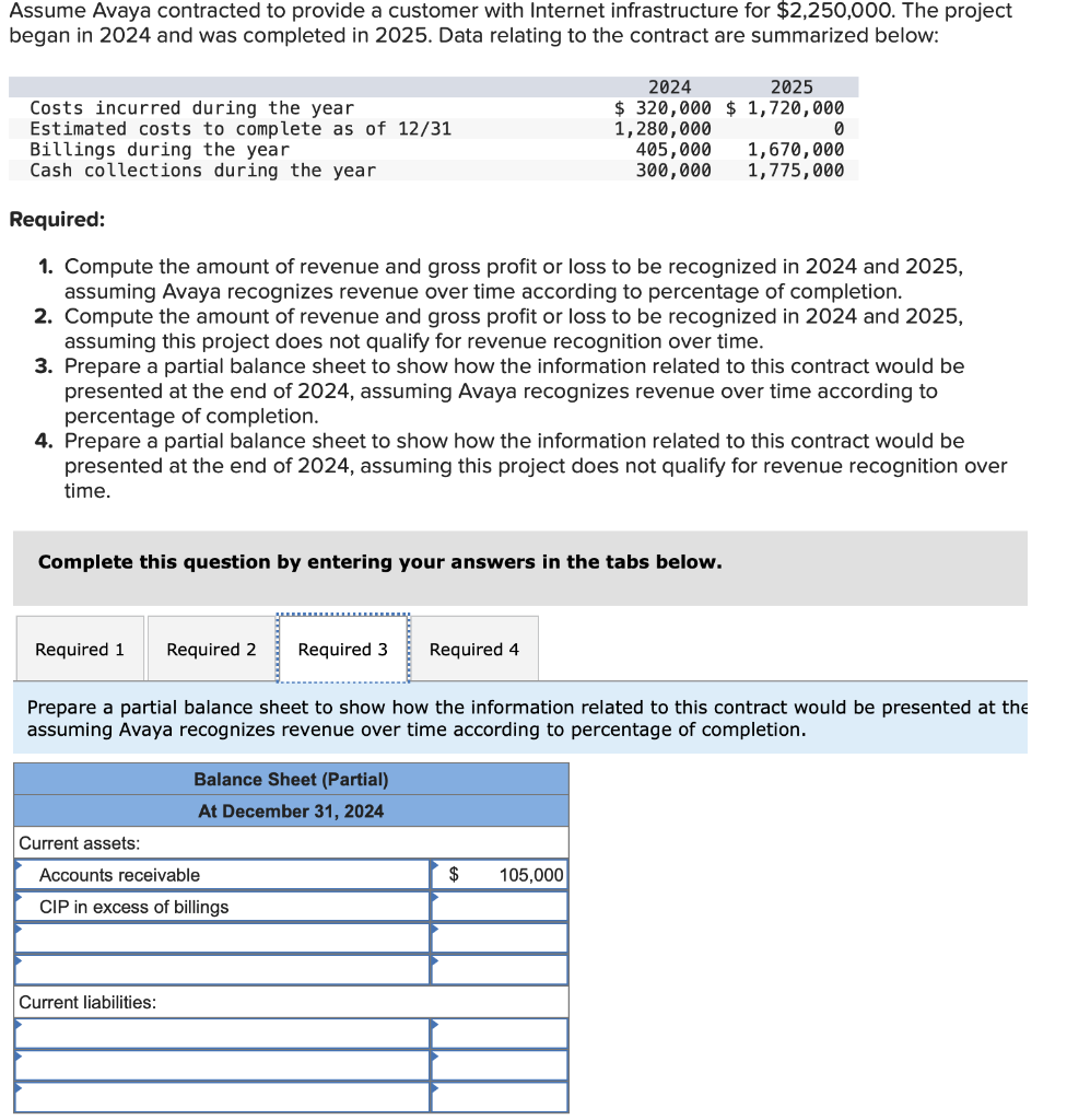 Solved Assume Avaya contracted to provide a customer with