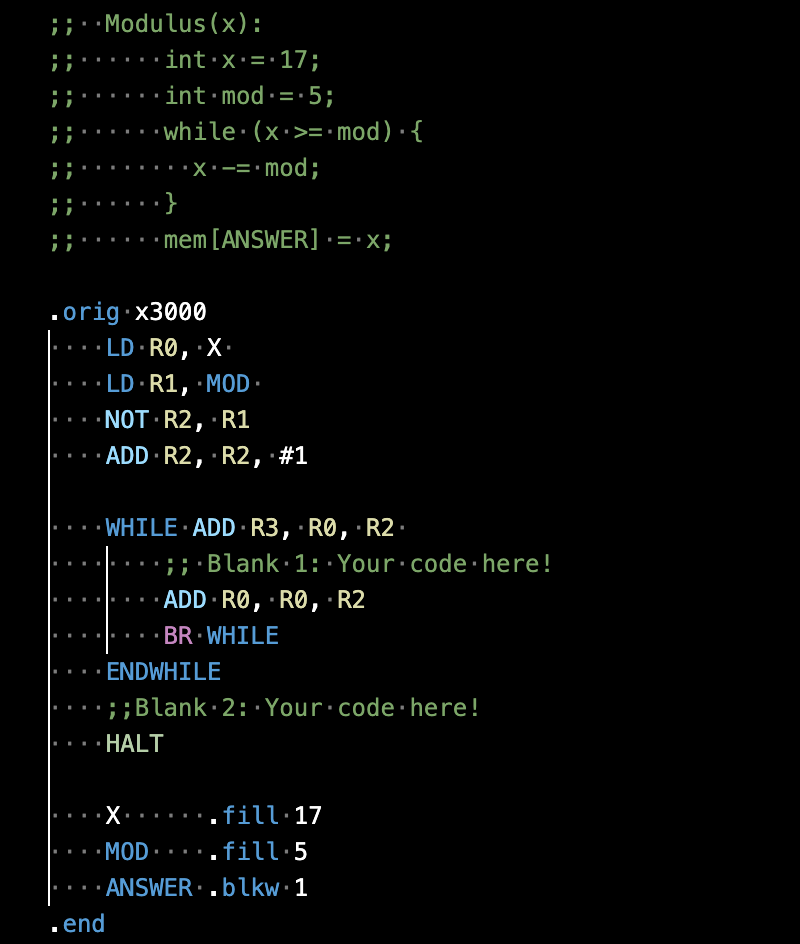 Solved Given The Pseudocode Provided At The Top Of The | Chegg.com