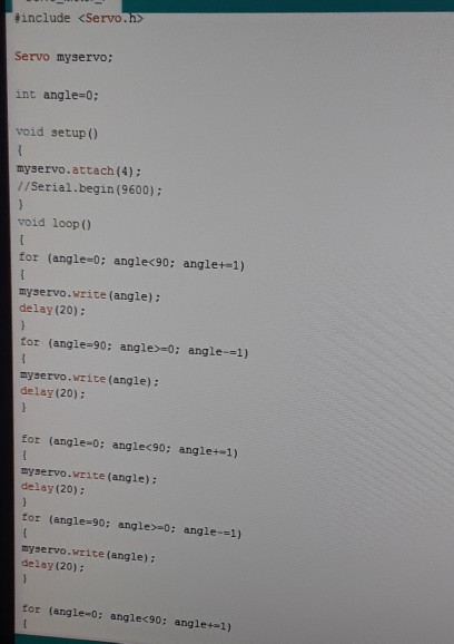 Solved How do I make this void loop only run once? The code | Chegg.com