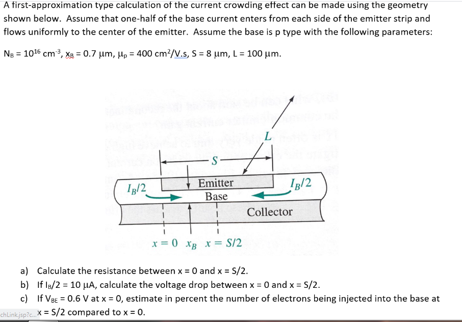 Solved A first-approximation type calculation of the current | Chegg.com