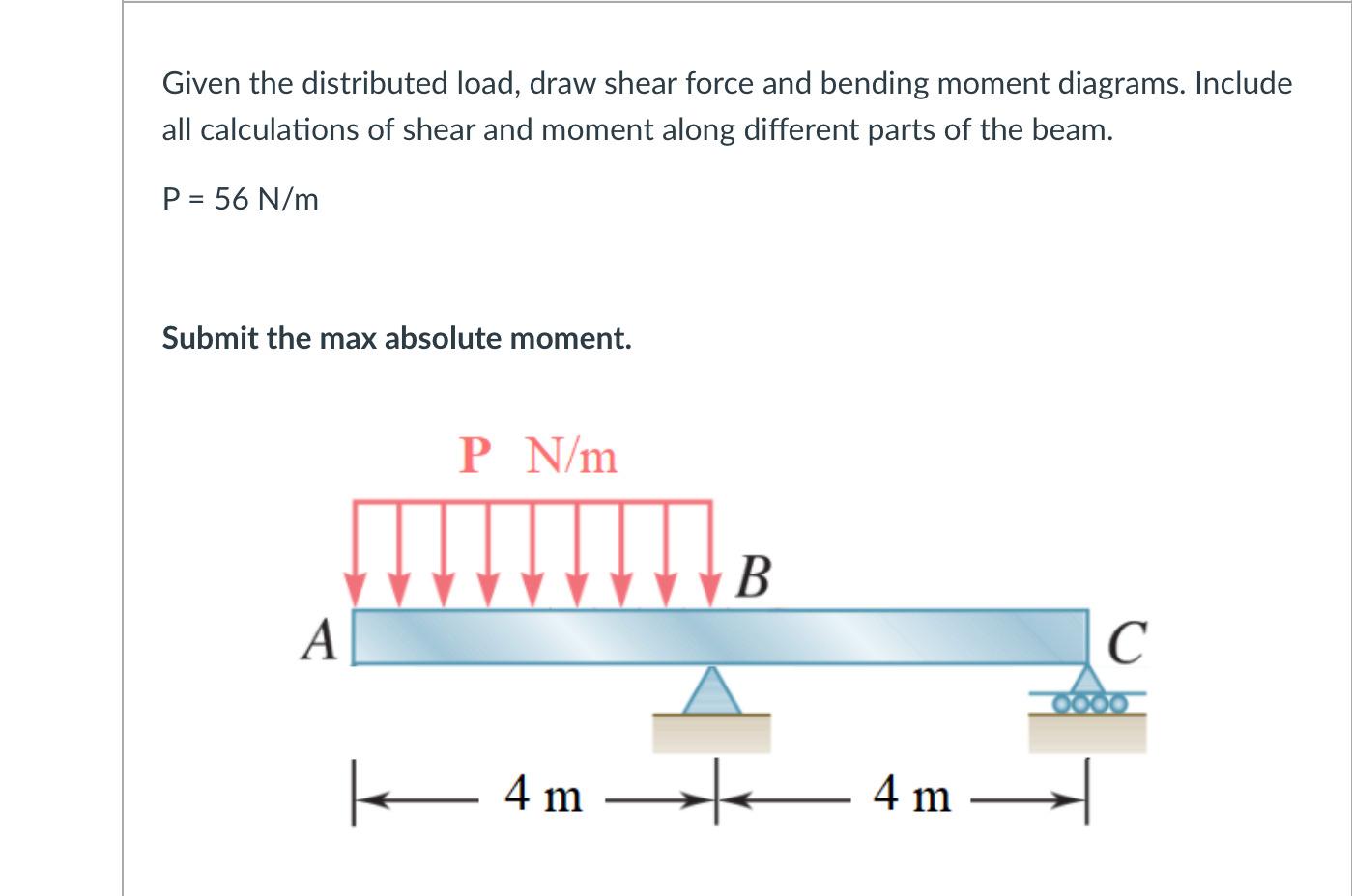 solved-given-the-distributed-load-draw-shear-force-and-chegg