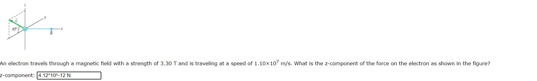 Solved An electron travels through a magnetic field with a | Chegg.com