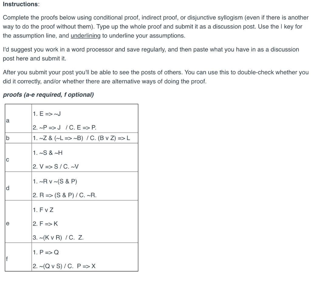 Solved Instructions Complete The Proofs Below Using Cond Chegg Com