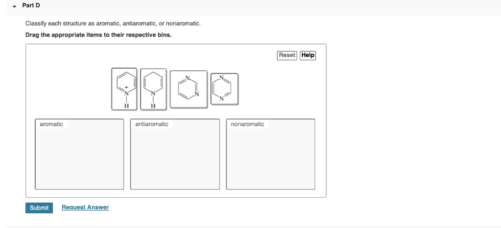 Solved Part B Classify Each Structure As Aromatic, | Chegg.com