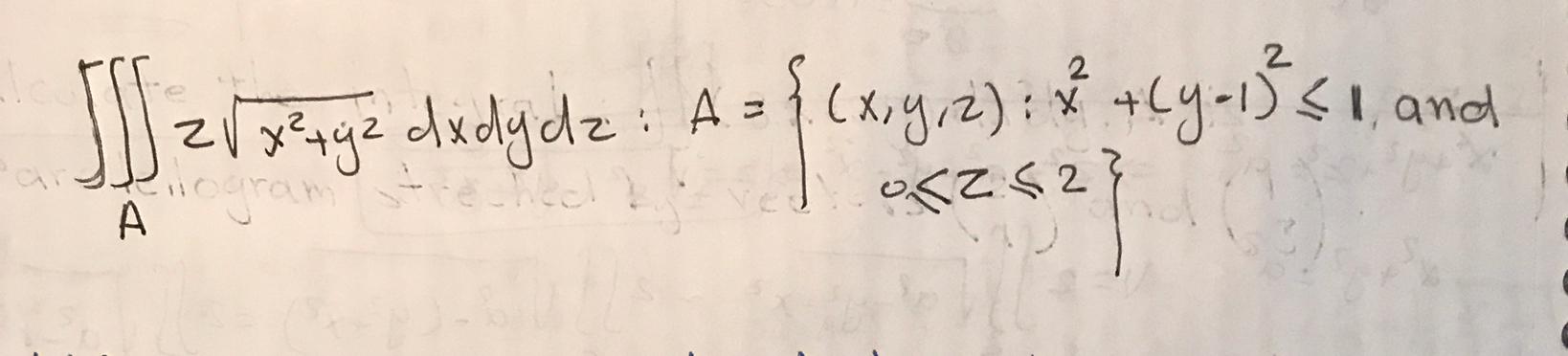 [[] = √3 ²4 g² cxdydz: A = {(x, y, z) = x² + (y=13³51, and + Relogran Weel A 98252