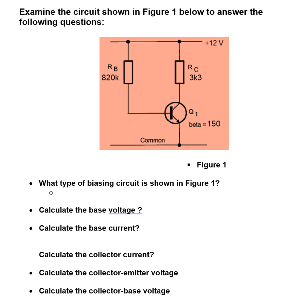 Solved Examine the circuit shown in Figure 1 below to answer | Chegg.com
