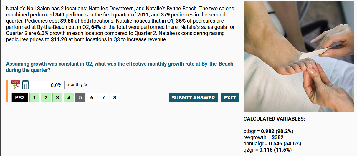 Solved Natalie s Nail Salon Has 2 Locations Natalie s Chegg