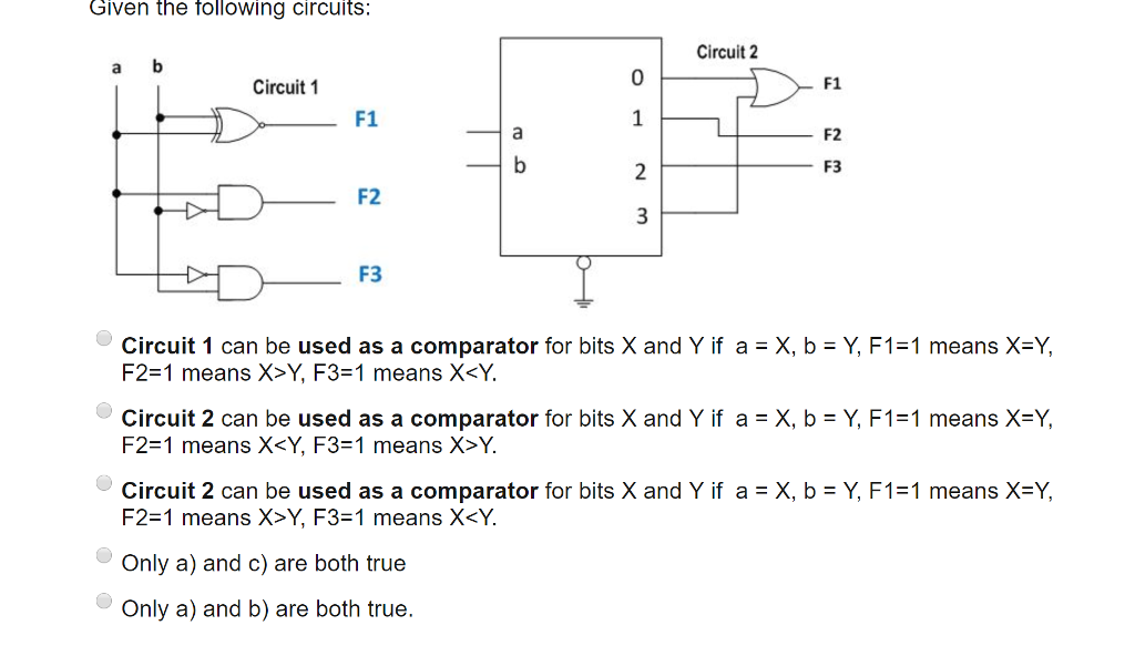 Solved Given the following circuits: Circuit 2 Circuit 1 0 | Chegg.com