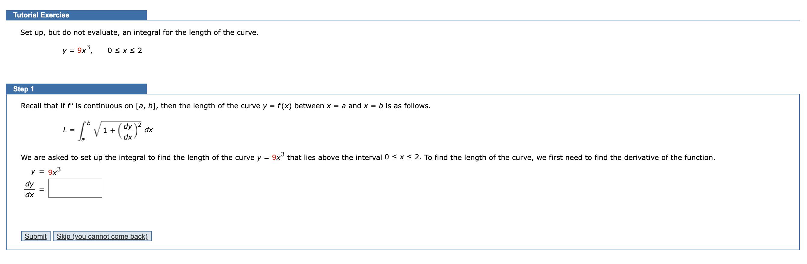 Solved Tutorial Exercise Set up, but do not evaluate, an | Chegg.com