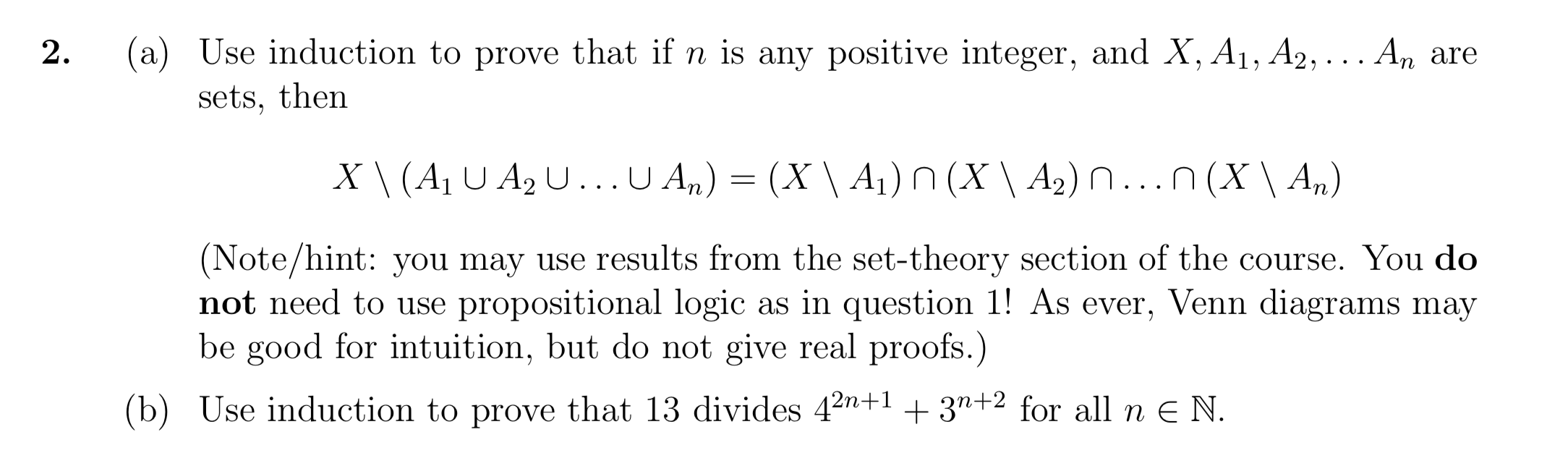 Solved Use Induction To Prove That If N Is Any Positive I Chegg Com