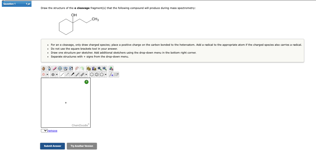 Solved Draw the structure of the a cleavage fragment(s) that | Chegg.com
