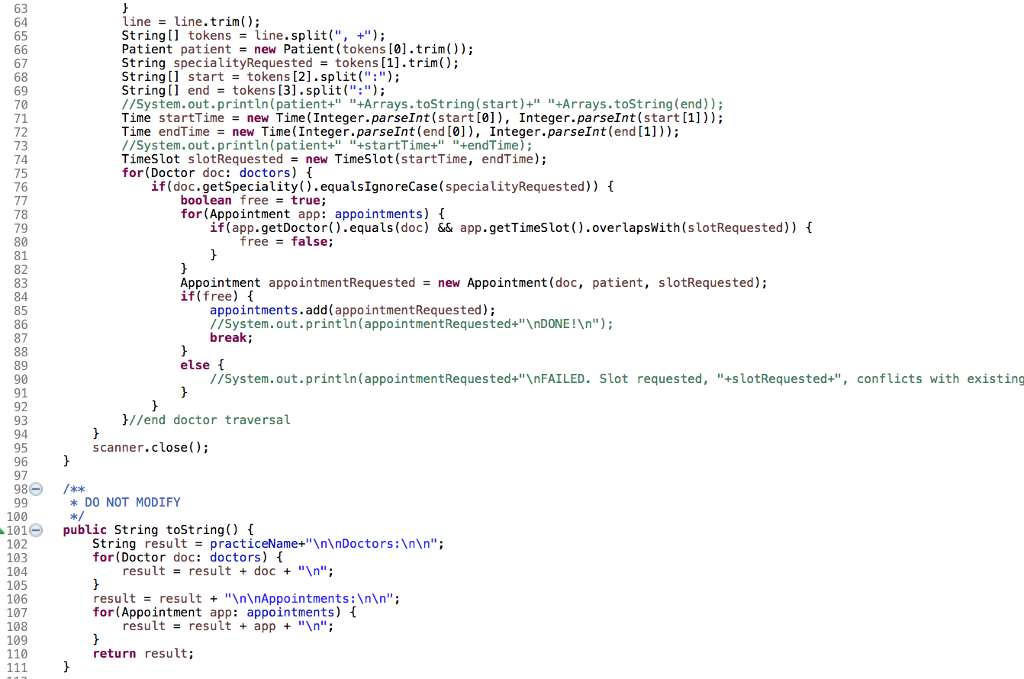 As previous stages have already done for Doctor.java, | Chegg.com