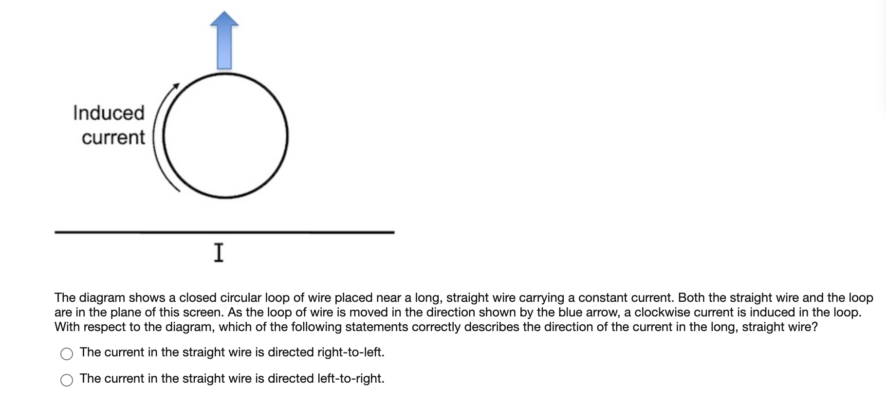 Solved The diagram shows a closed circular loop of wire | Chegg.com