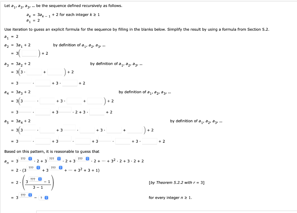 Solved Let A1a2a3 Be The Sequence Defined Recursively As 7883