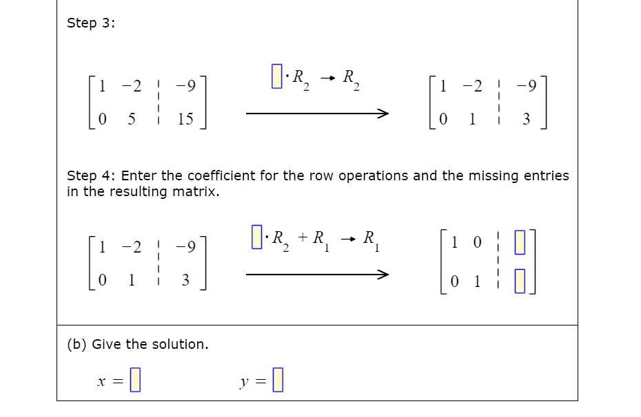 Solved Consider the following system of linear equations. | Chegg.com