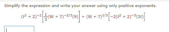 Solved Simplify the expression and write your answer using | Chegg.com