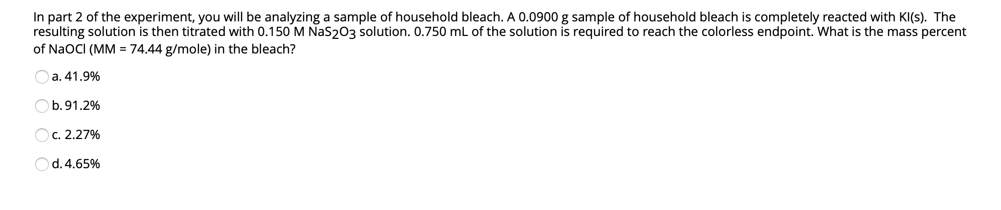 Solved Consider The Following Redox Reaction Which Of The Or Cheggcom