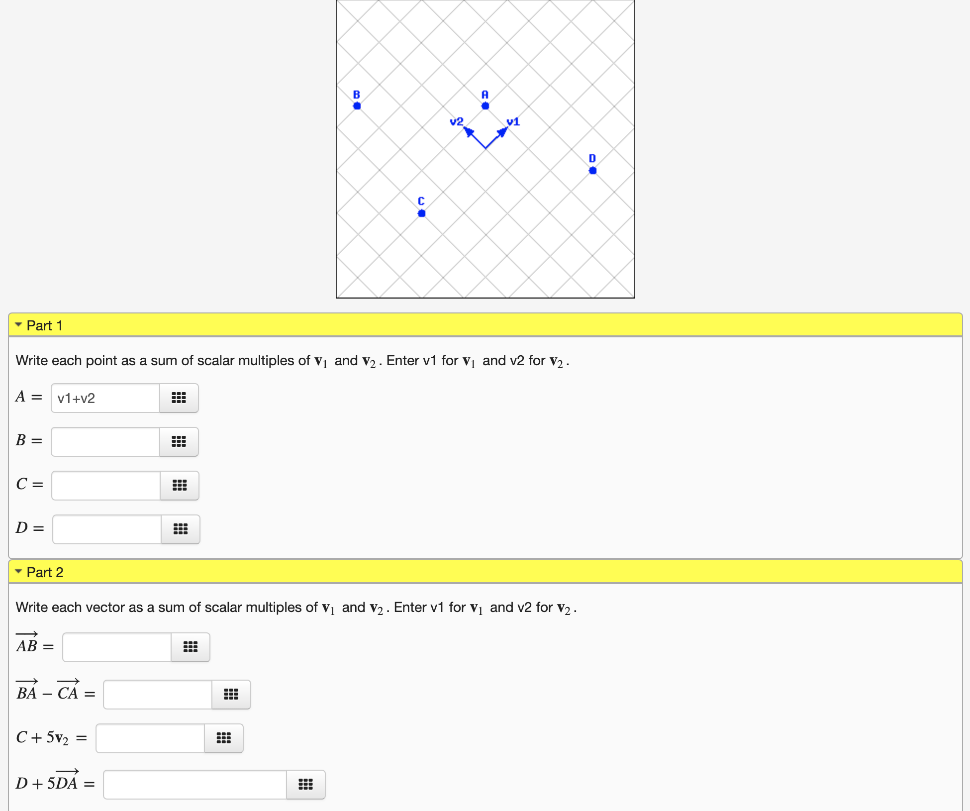 The figure below shows four named points A , B , C , | Chegg.com
