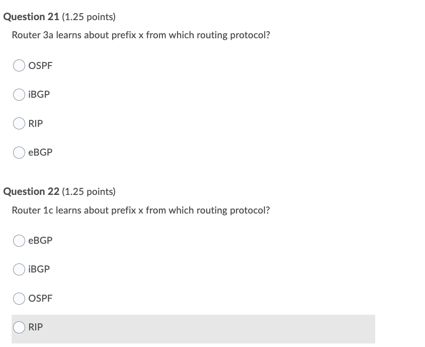 Solved Consider the network shown below. Suppose AS3 and AS2 | Chegg.com