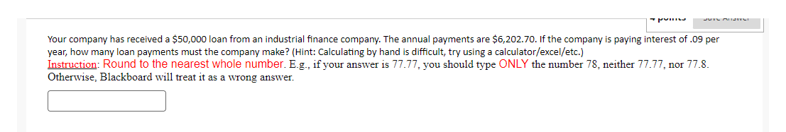 Solved Your company has received a $50,000 loan from an | Chegg.com