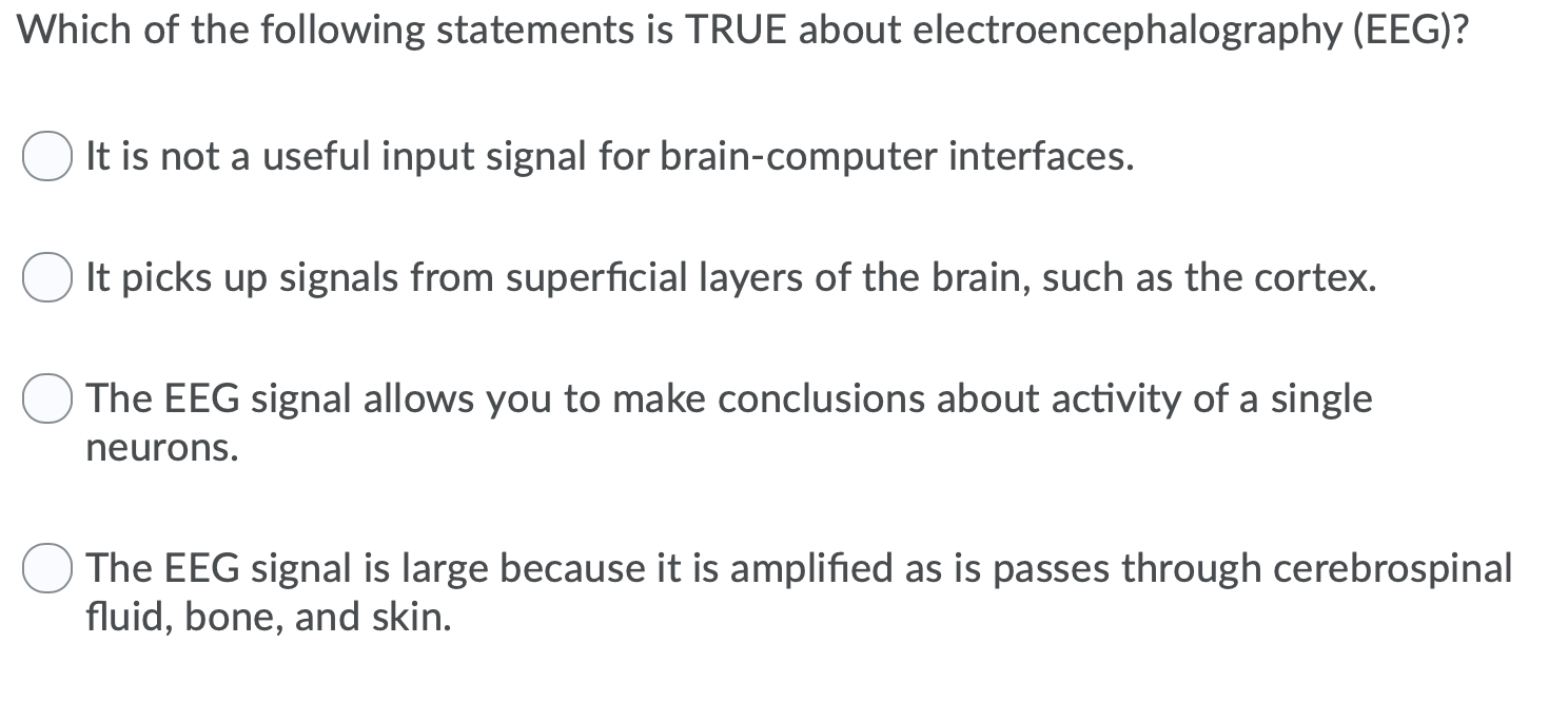 Solved Which Of The Following Statements Is TRUE About | Chegg.com