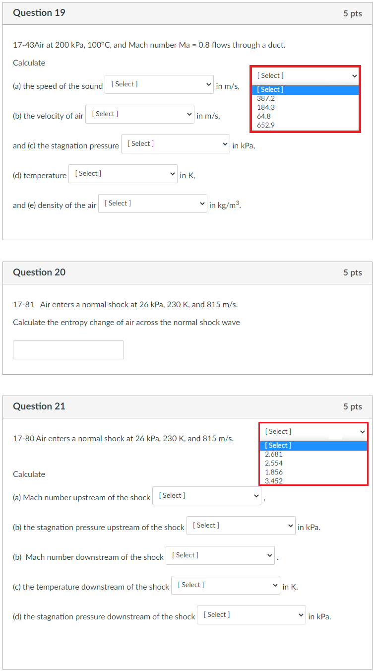 Solved Question 19 5 pts 17-43Air at 200 kPa, 100°C, and | Chegg.com