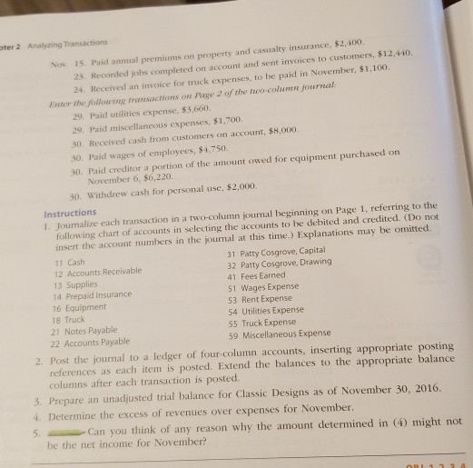 PR 2-3A – Journal Entries and Trial Balance – The Cornerstones of Financial Recordkeeping