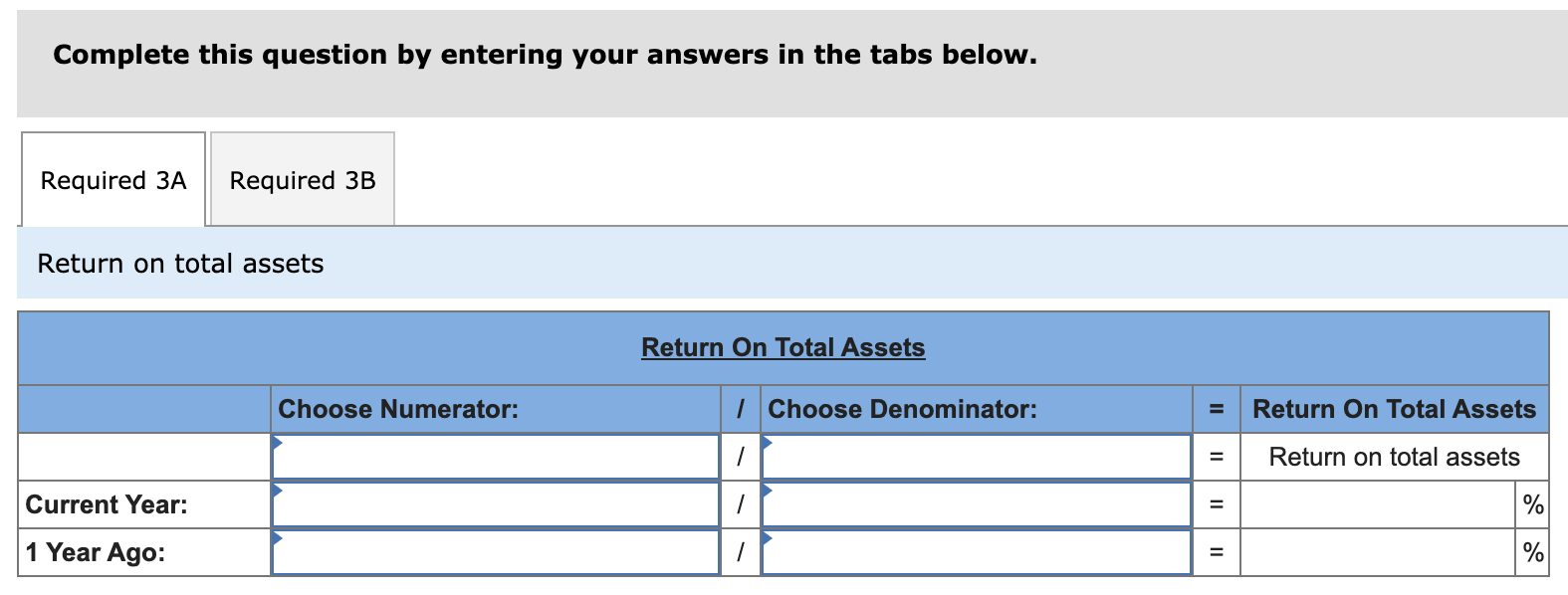 Solved (3-a) Return On Total Assets. (3-b) Based On Return | Chegg.com