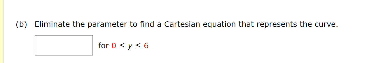 Solved Consider the parametric equations below. X = t2 – 4, | Chegg.com