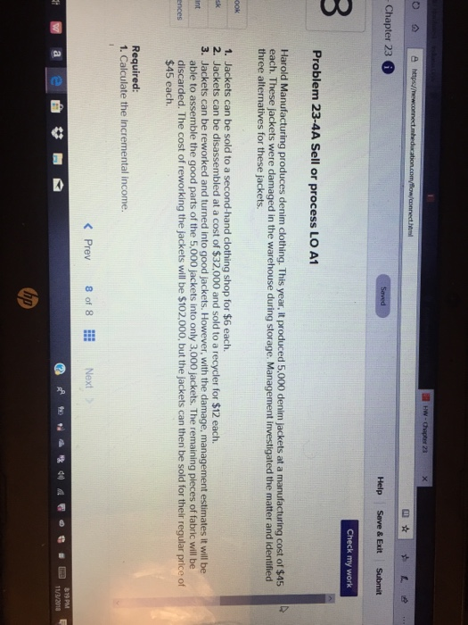 Solved Chapter 23 Help Save & Exit Submit Problem 23-4A Sell | Chegg.com
