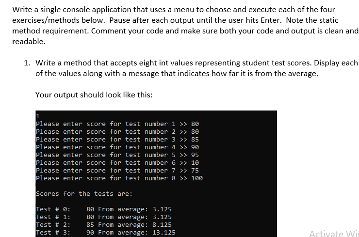 Solved I need help in c# in visual studio. Please do | Chegg.com