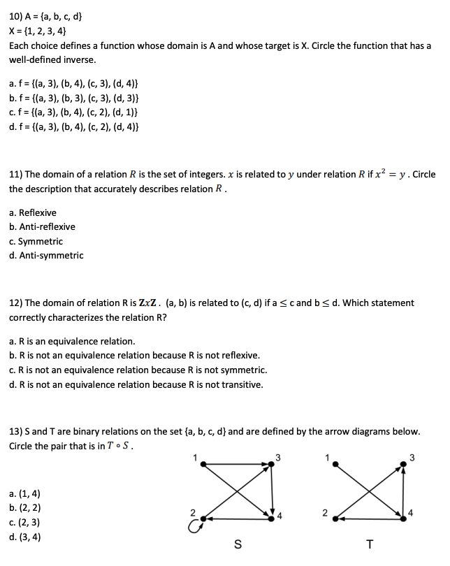 Solved Section 1: Multiple Choice (1 point each; you may | Chegg.com
